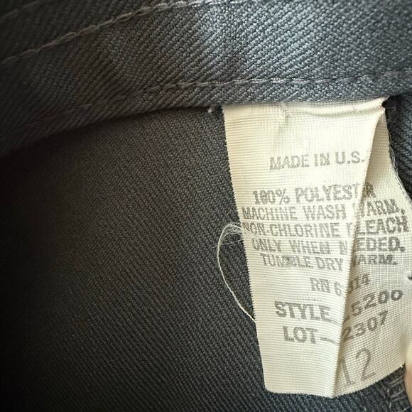 Vintage Gray High Waist Trousers Slacks Dress Pants Size 12 (26 waist) - Picture 2 of 7